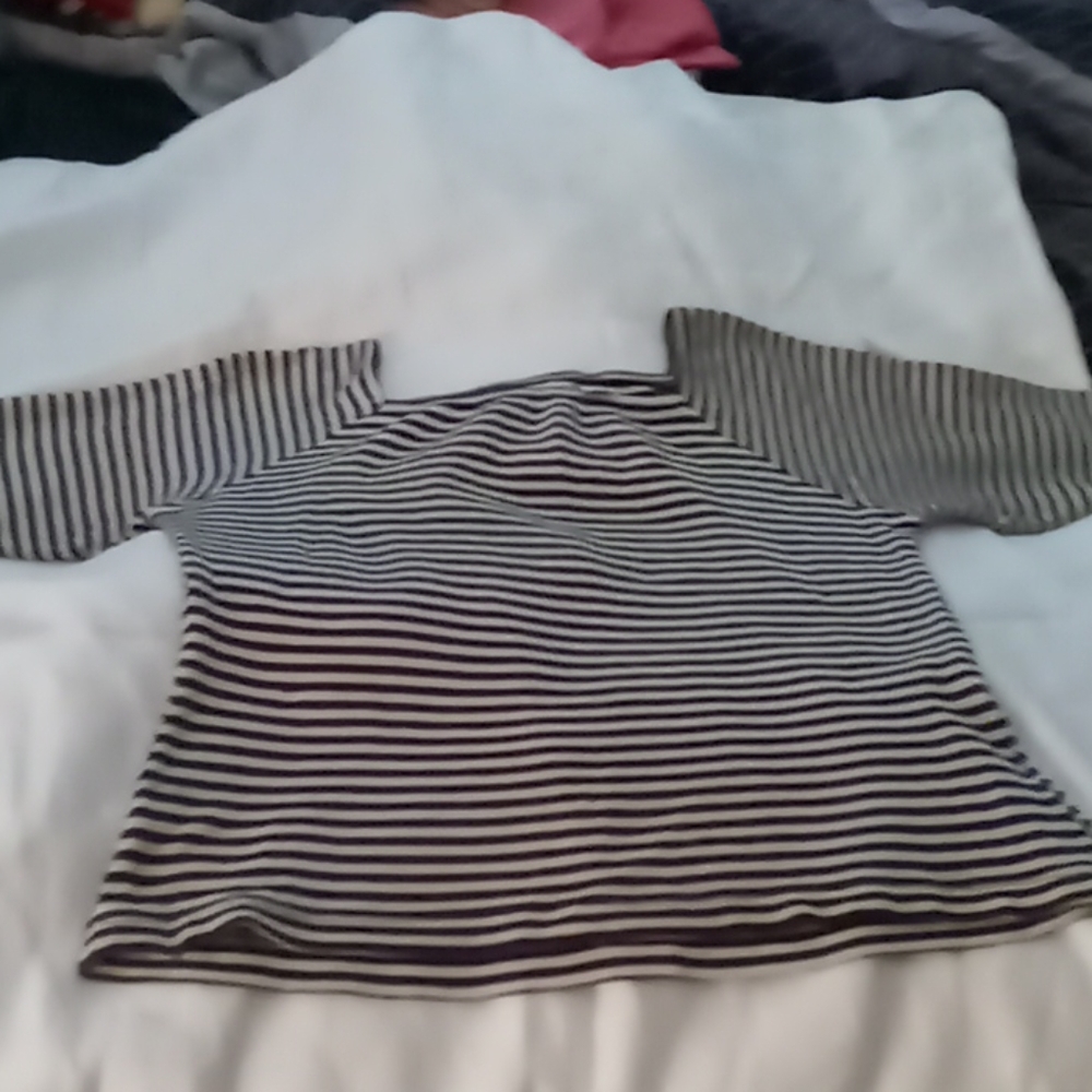 Sweater, square neck, 3/4 sleeve, size M